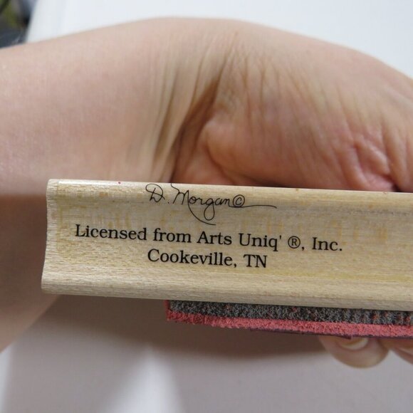 D. Morgan LARGE Rubber Stamp Wood Backed Lighthouse "A Friendly Light" - Picture 7 of 8